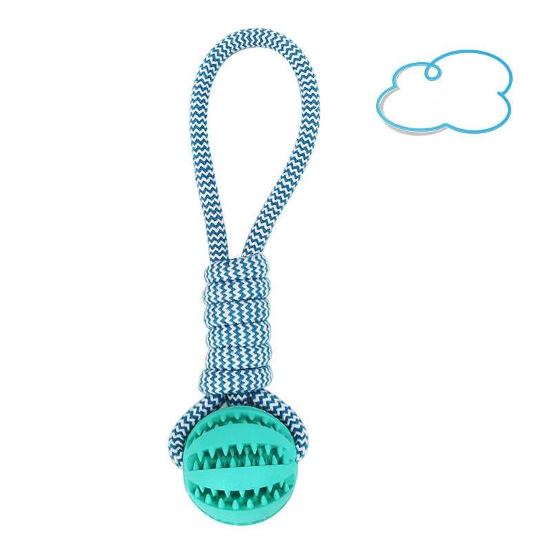Dental Health Dog Rope Ball Toy